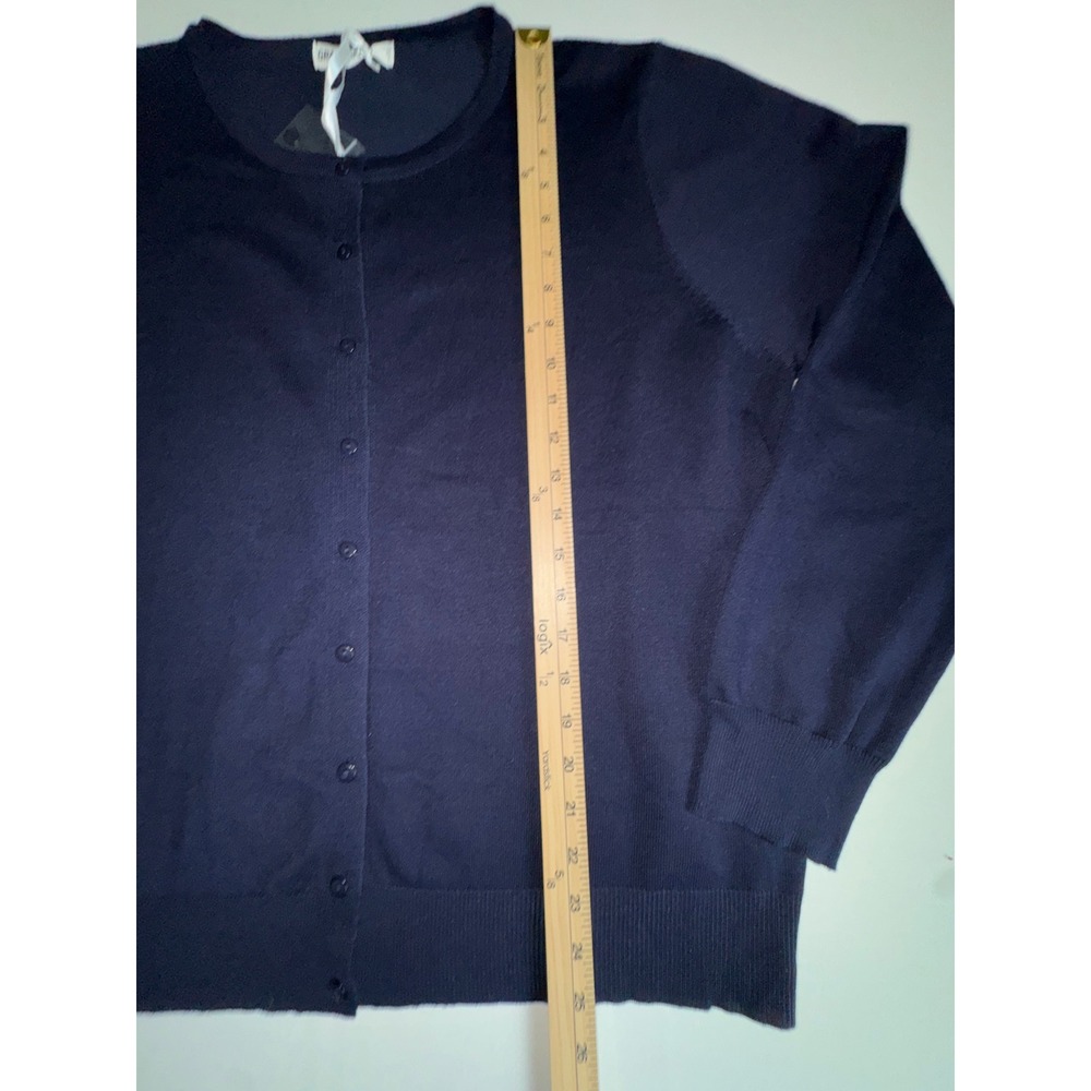 Grace Karin Navy Blue Cardigan Sweater Womens 3XL Button Front Long Sleeve Knit - Picture 8 of 9